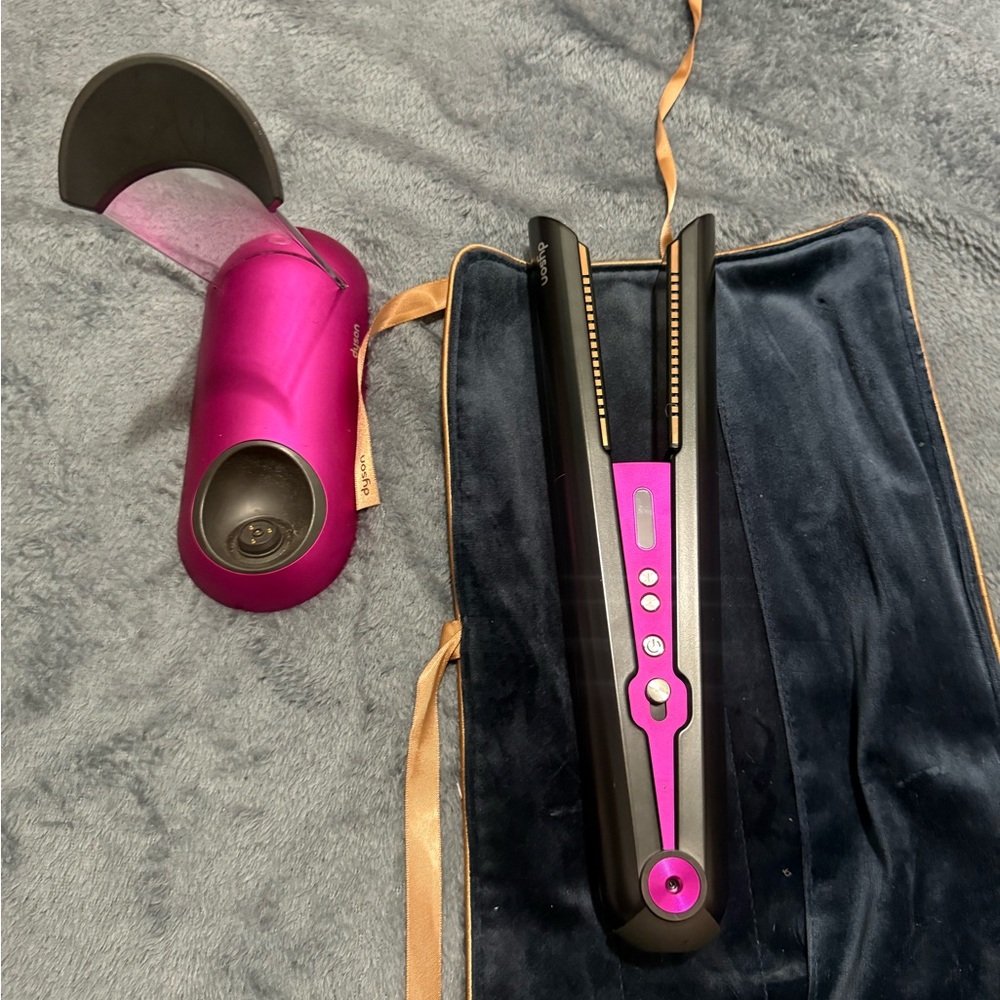 Dyson Black and Pink Hair Tool with Stand
